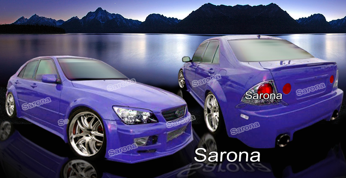 Custom Lexus IS300  Sedan Body Kit (2000 - 2005) - $1890.00 (Manufacturer Sarona, Part #LX-026-KT)